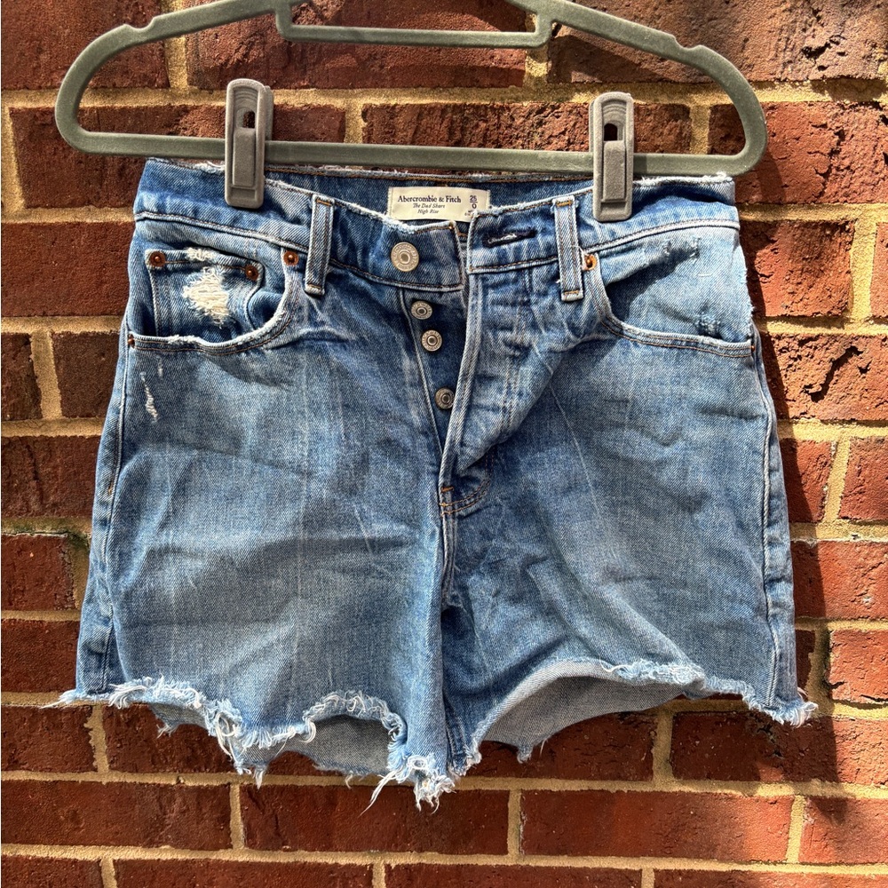 Abercrombie & Fitch Distressed Denim Shorts